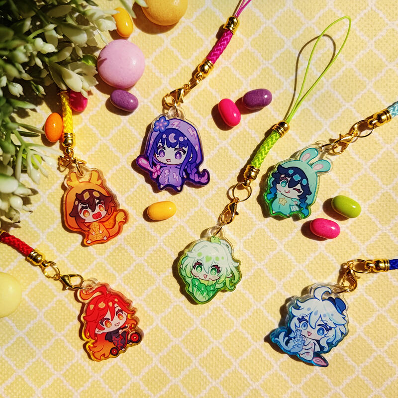 Glitter Phonecharms Genshin Impact