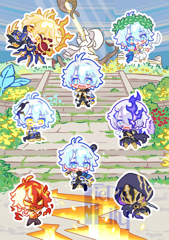 Sticker Collection Book Honkai Star Rail