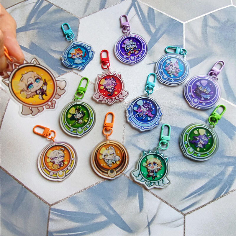 Transparent Keychains Genshin Impact: Visions
