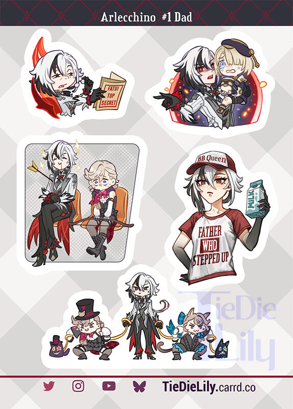 Sticker Sheet Genshin Impact